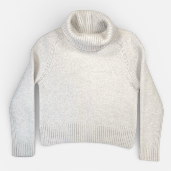 Stefanel Sweaters - STEFANEL ALPACA WOOL Cream Turtleneck Sweater XSMALL